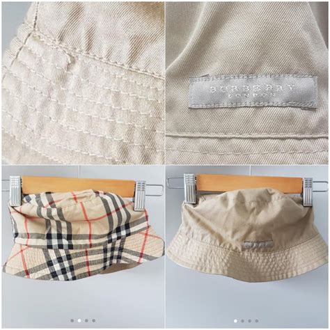 how to spot a fake burberry bucket hat|burberry twill bucket hat.